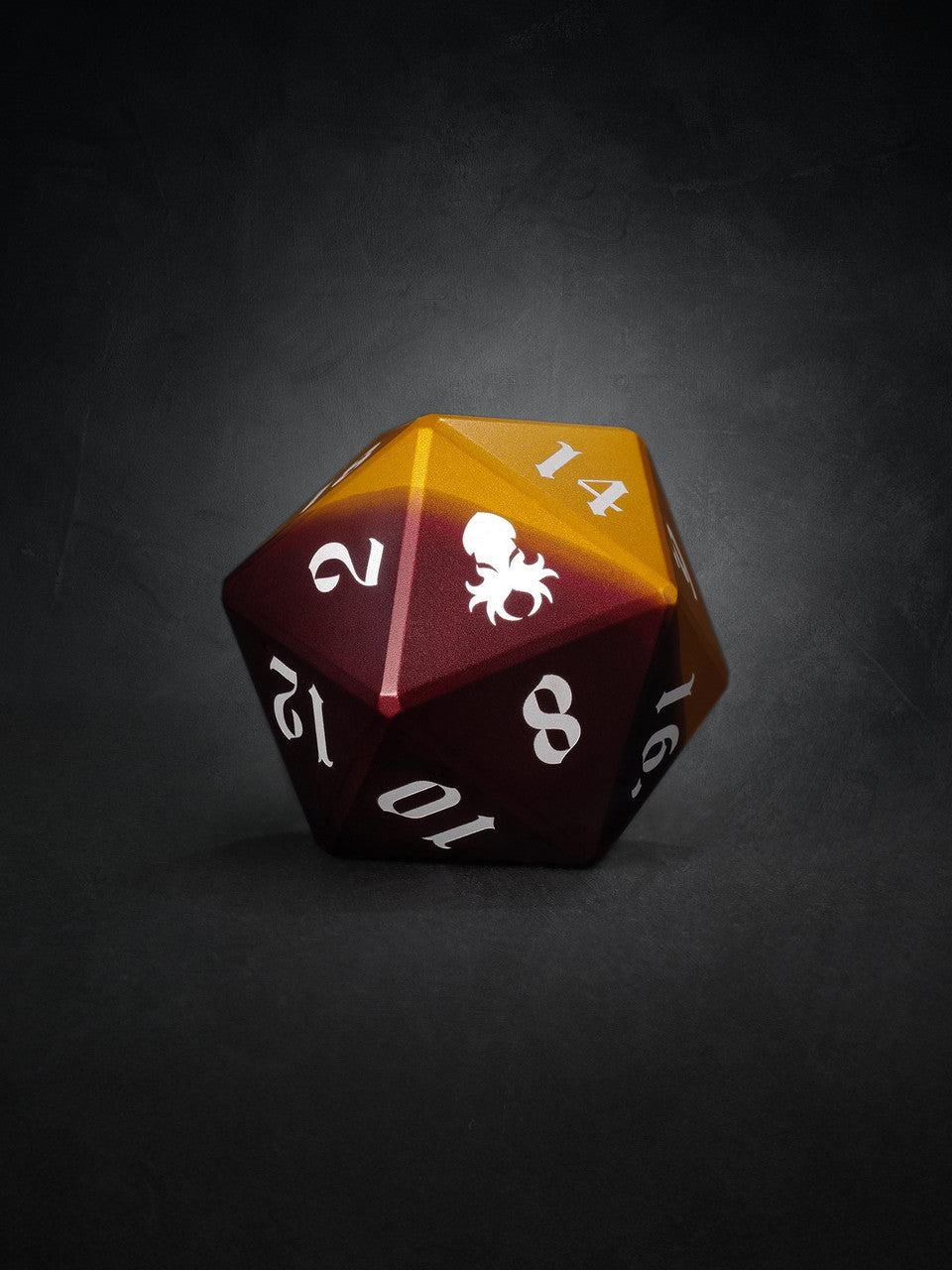 Vulcan: Rust Knight 50mm Orange and Red Precision Aluminum Single D20